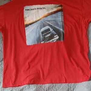 Nickelback Red Graphic Tee - Short Sleeve Sz 4XL